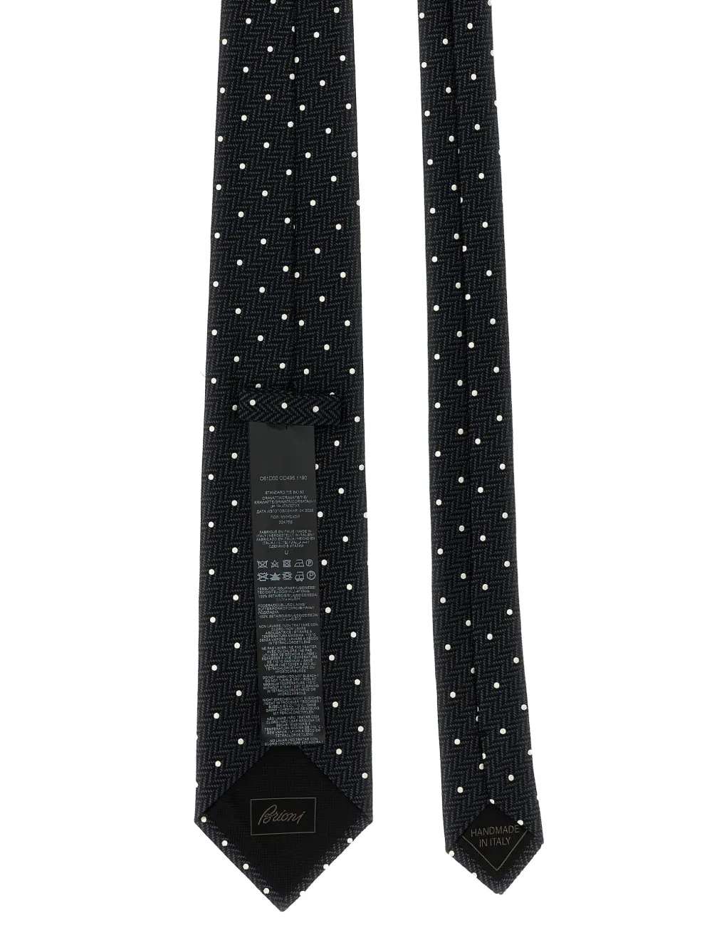 Brioni Jacquard Tie Ties And Papillon Multicolor In Black