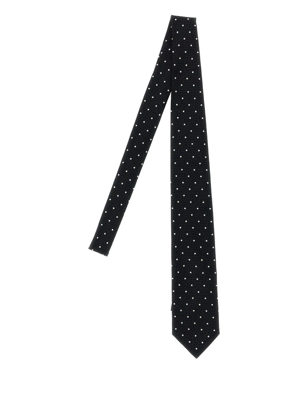 Brioni polka dot-pattern jacquard tie | Blue | Image 1