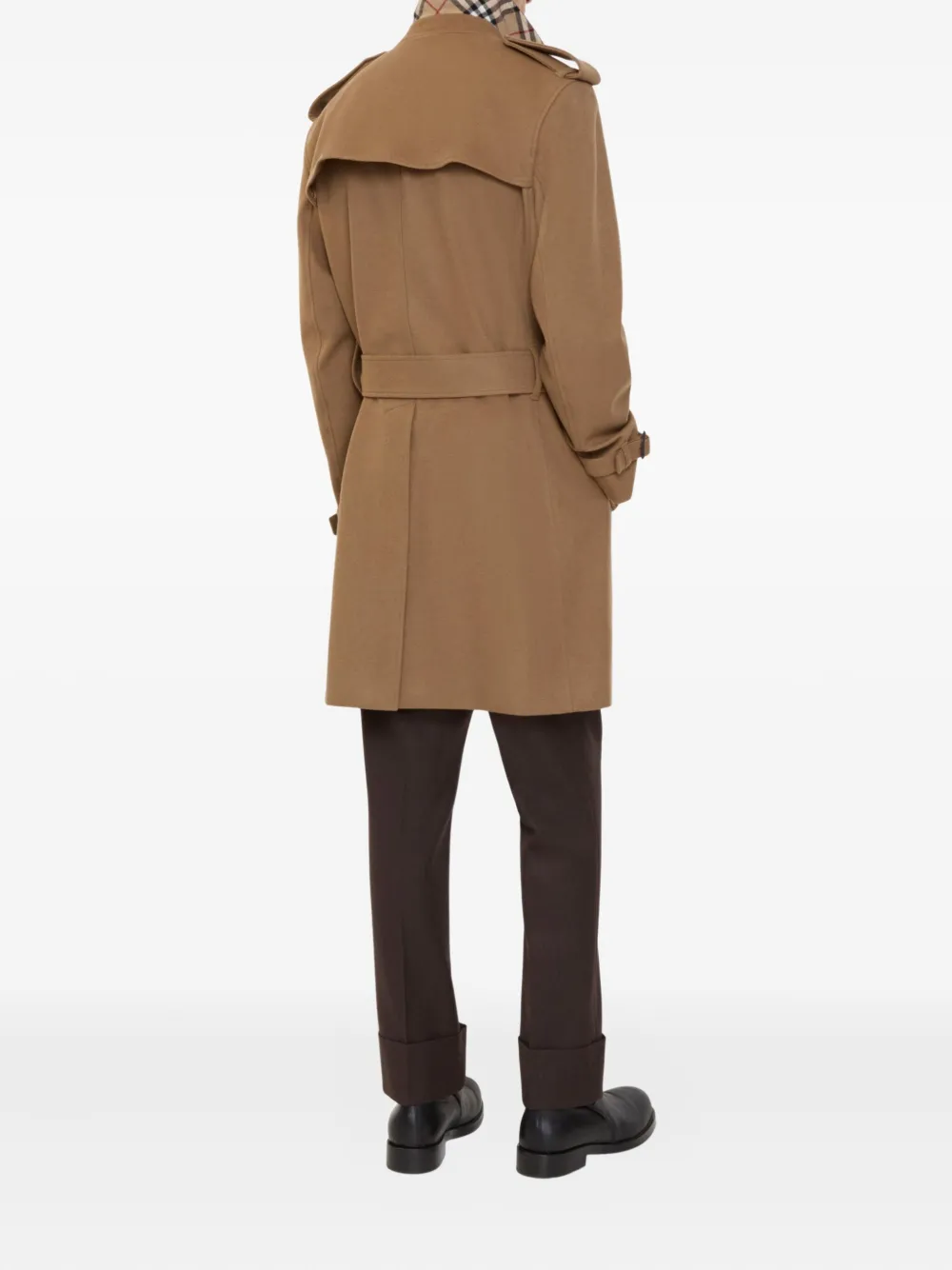 Burberry Kasjmier trenchcoat met ceintuur Bruin
