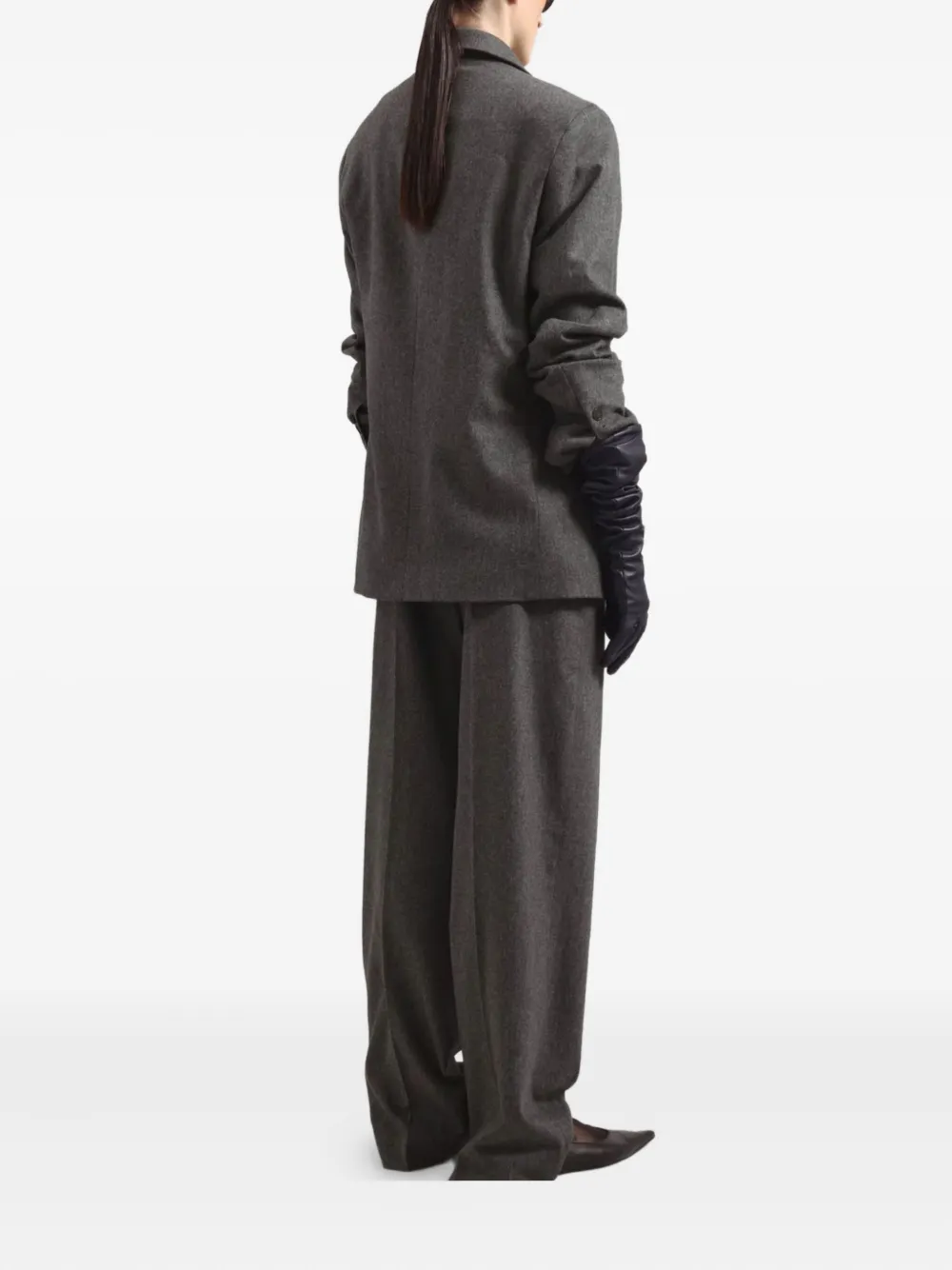 The Frankie Shop Blazer met dubbele rij knopen Grijs