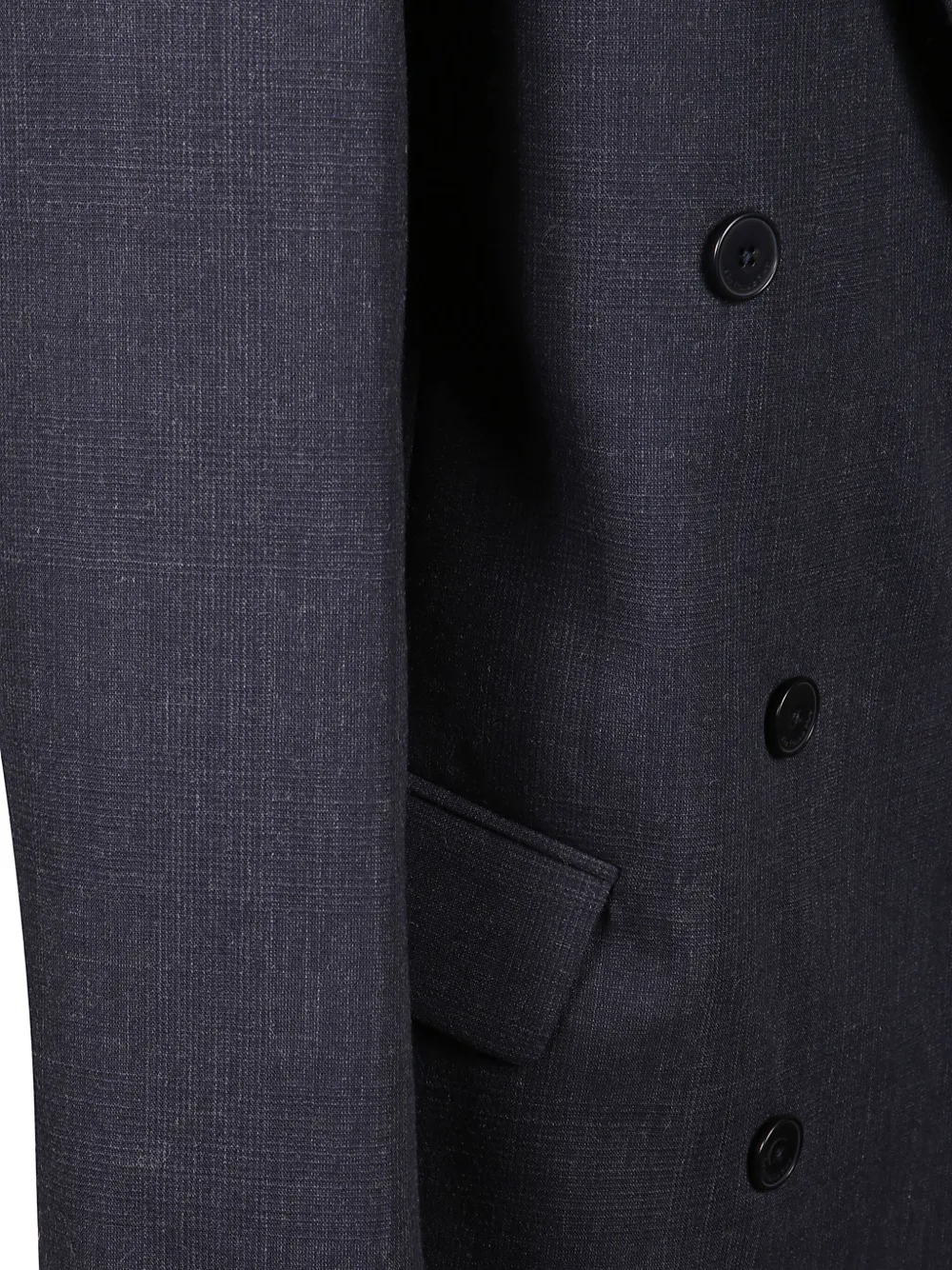 The Frankie Shop Jane Double-breasted Coat In Blue