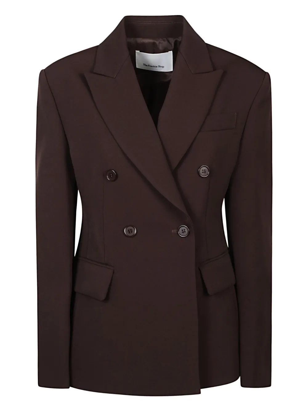 The Frankie Shop double-breasted blazer | Brown | Image 1