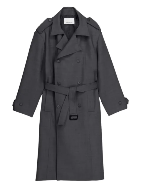 The Frankie Shop plaid-pattern double-breasted coat