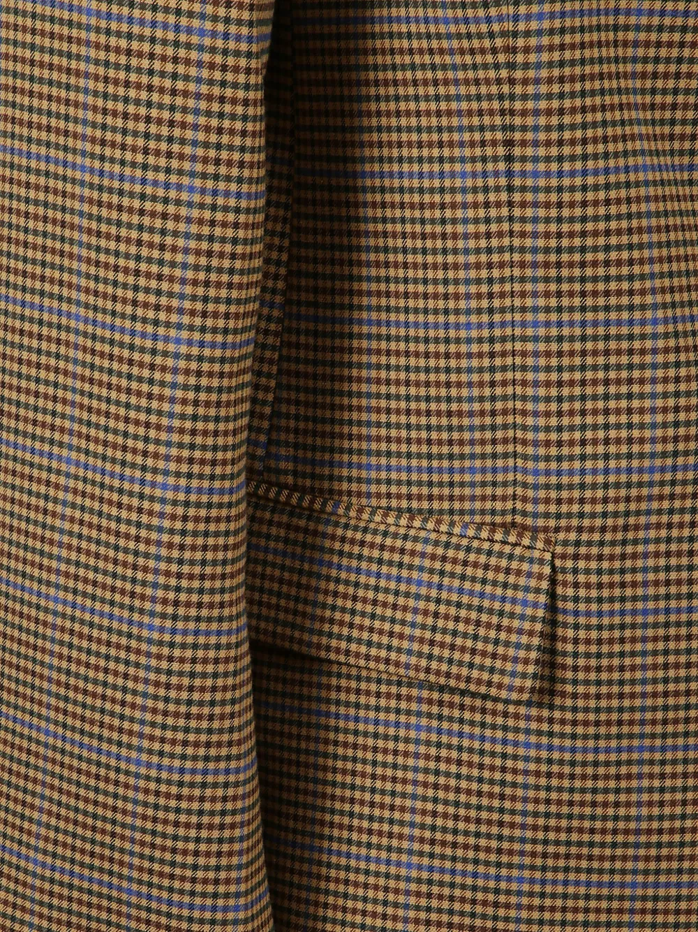 The Frankie Shop Houndstooth Oversized Blazer Flap Pockets In Brown