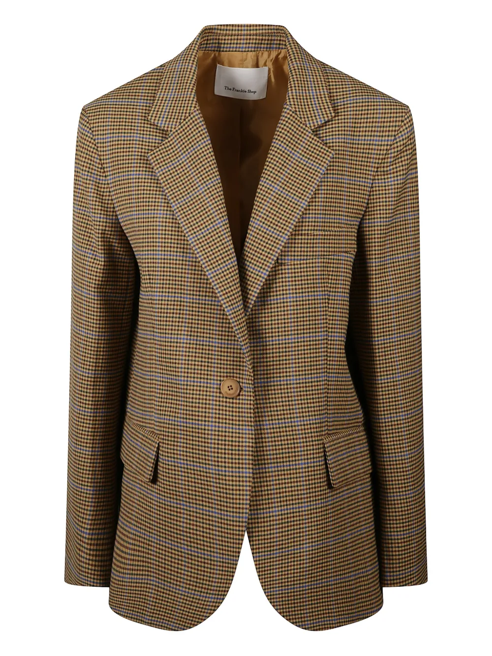 The Frankie Shop Lyra houndstooth blazer | Brown | Image 1
