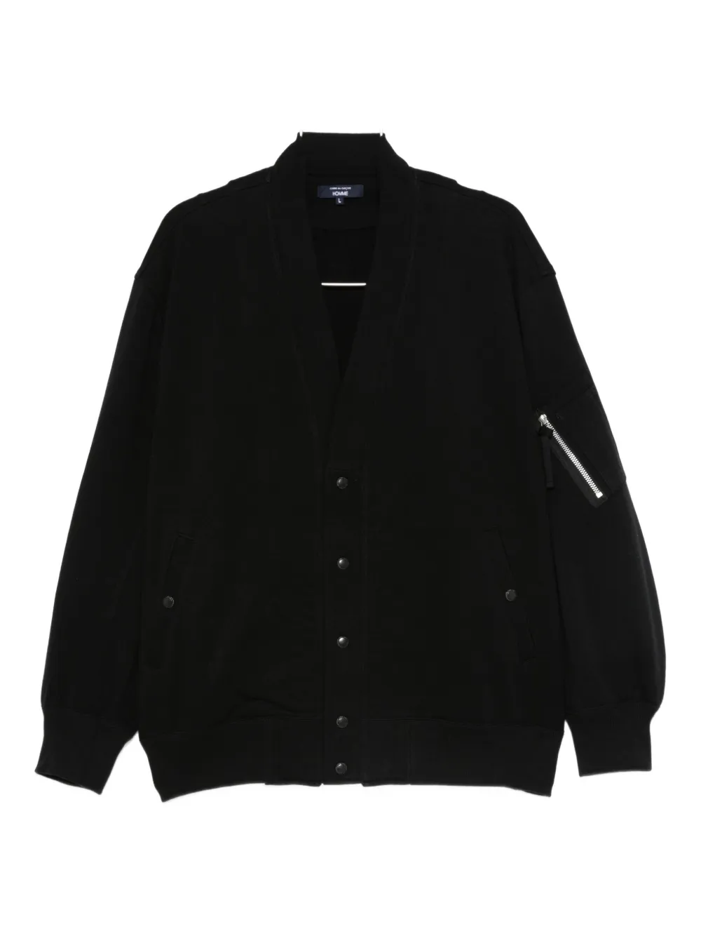 Comme Des Garçons Homme Deux Button-fastening Pocket Cardigan In Black