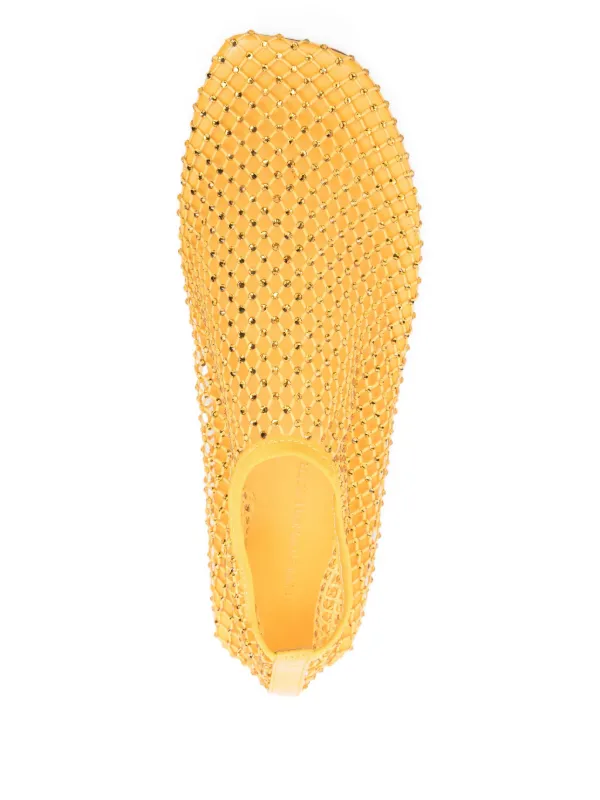 CHRISTOPHER ESBER スパンコール フラットシューズ Christopher Esber crystal-embellished Ballet Flats | Yellow | FARFETCH