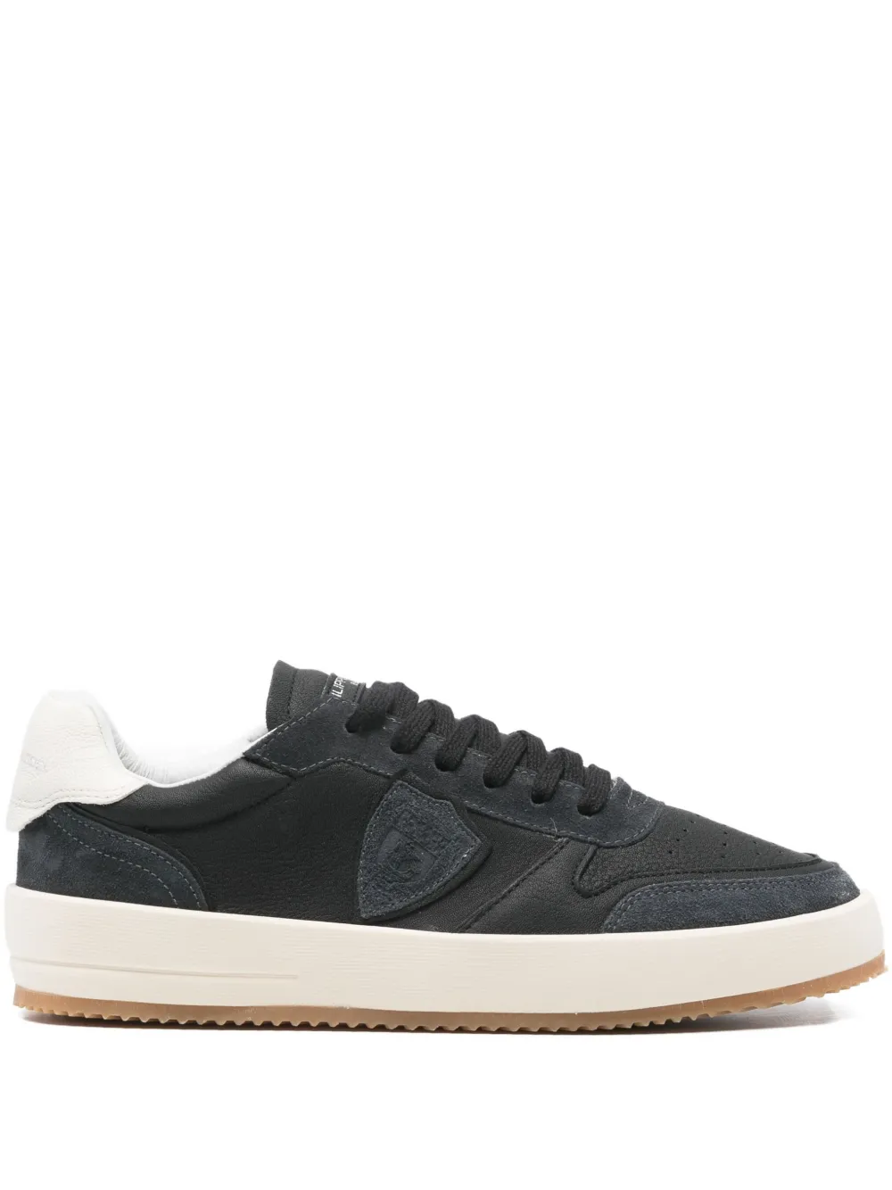 Philippe Model Paris leather-panelled sneakers Black
