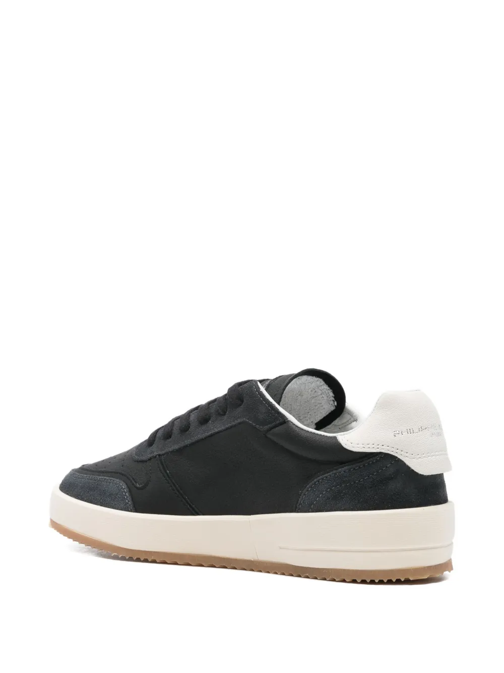 Philippe Model Paris Sneakers met leren vlakken Zwart