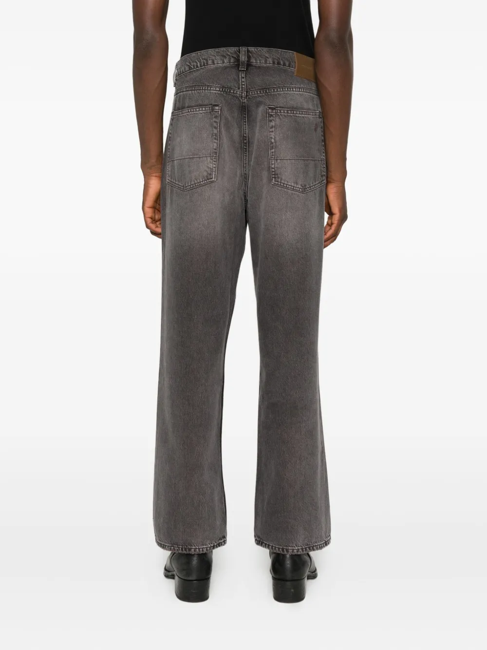 Our Legacy Relaxed-fit Distressed Jeans In Black