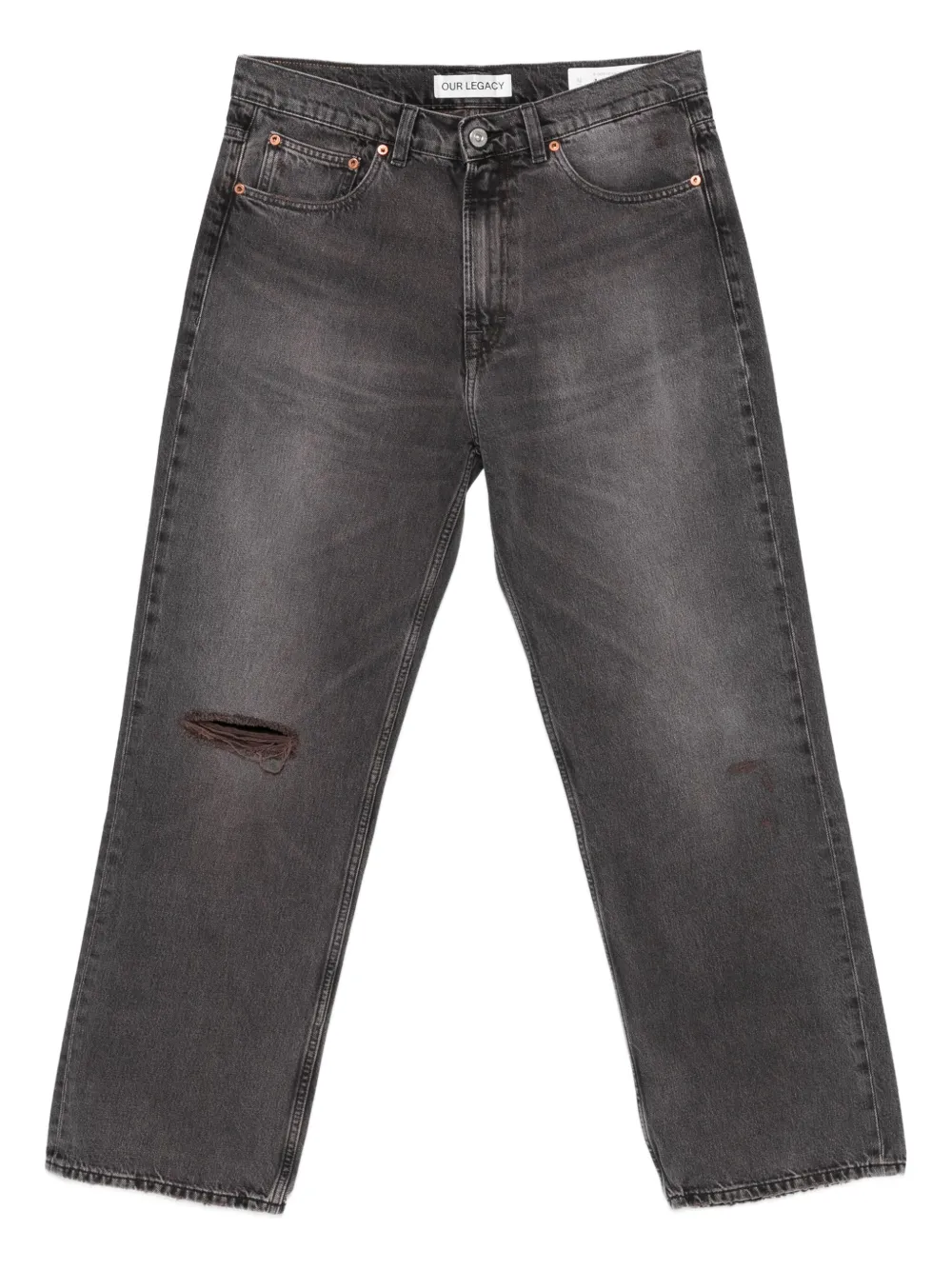 OUR LEGACY ripped-detailing jeans | Brown | Image 1