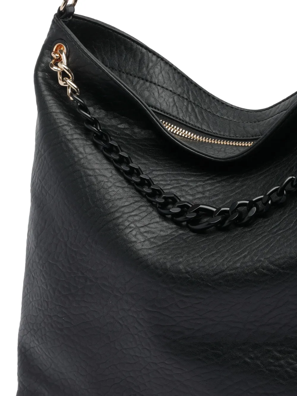Liu •jo Chain Tote Bag In Black