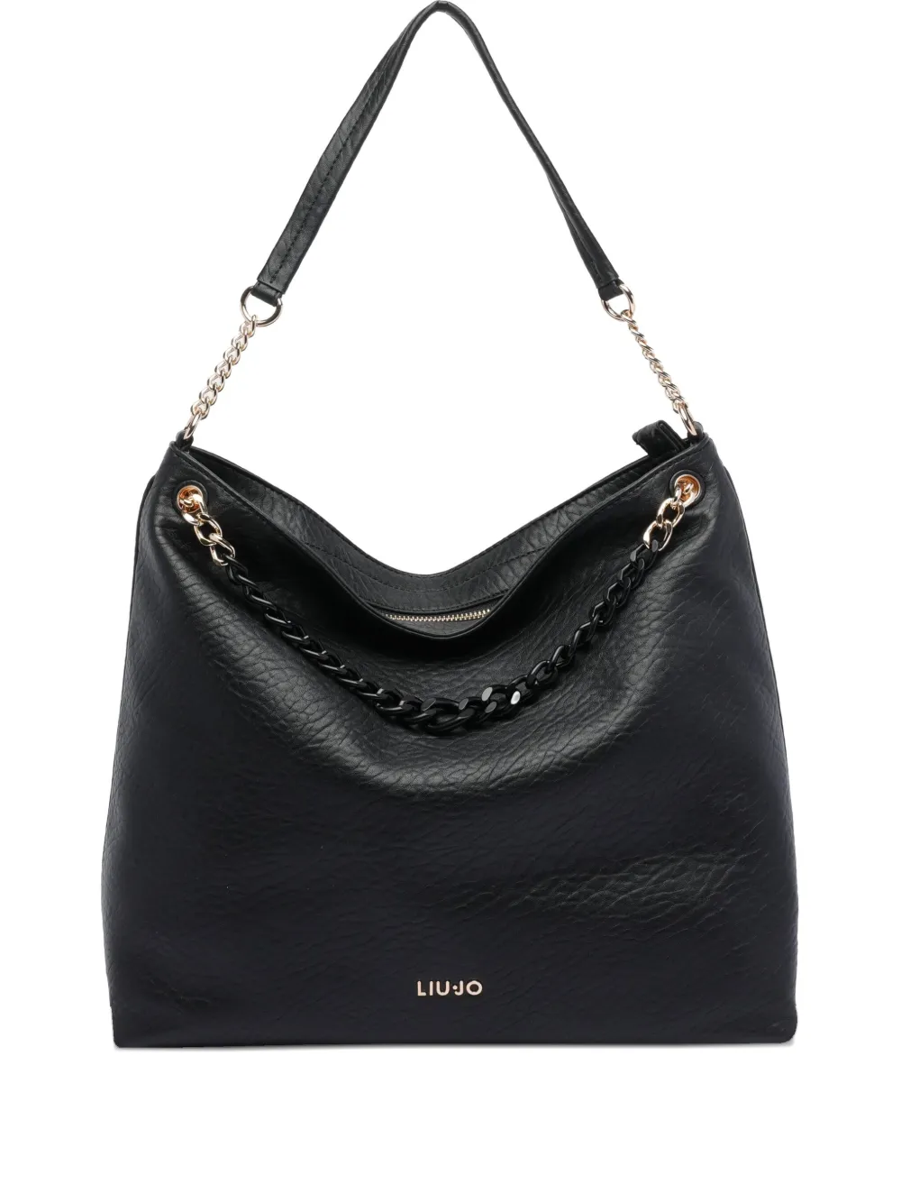 Liu •jo Chain Tote Bag In Black