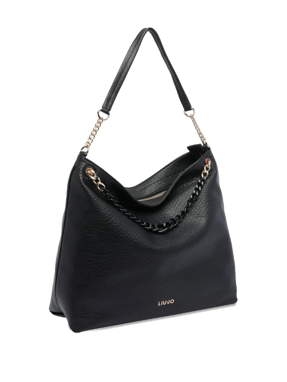 Liu •jo Chain Tote Bag In Black