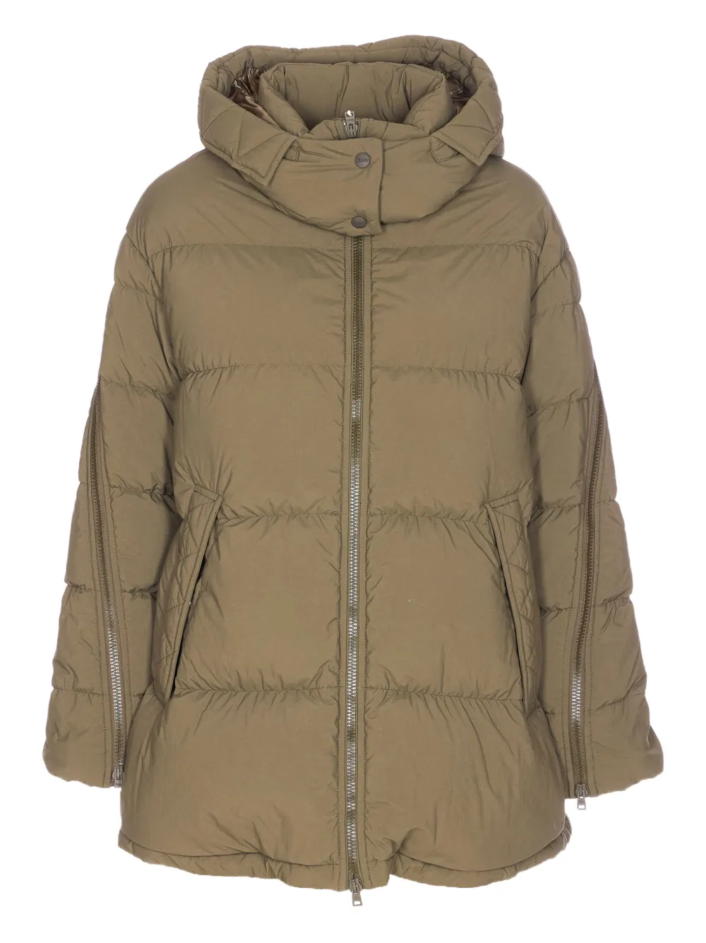 Herno padded removable-hood jacket | Green | Image 1