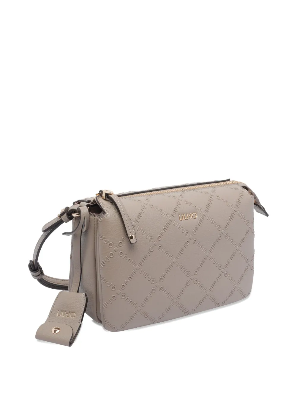 Liu •jo Adjustable Shoulder Bag Gold Hardware In Neutral