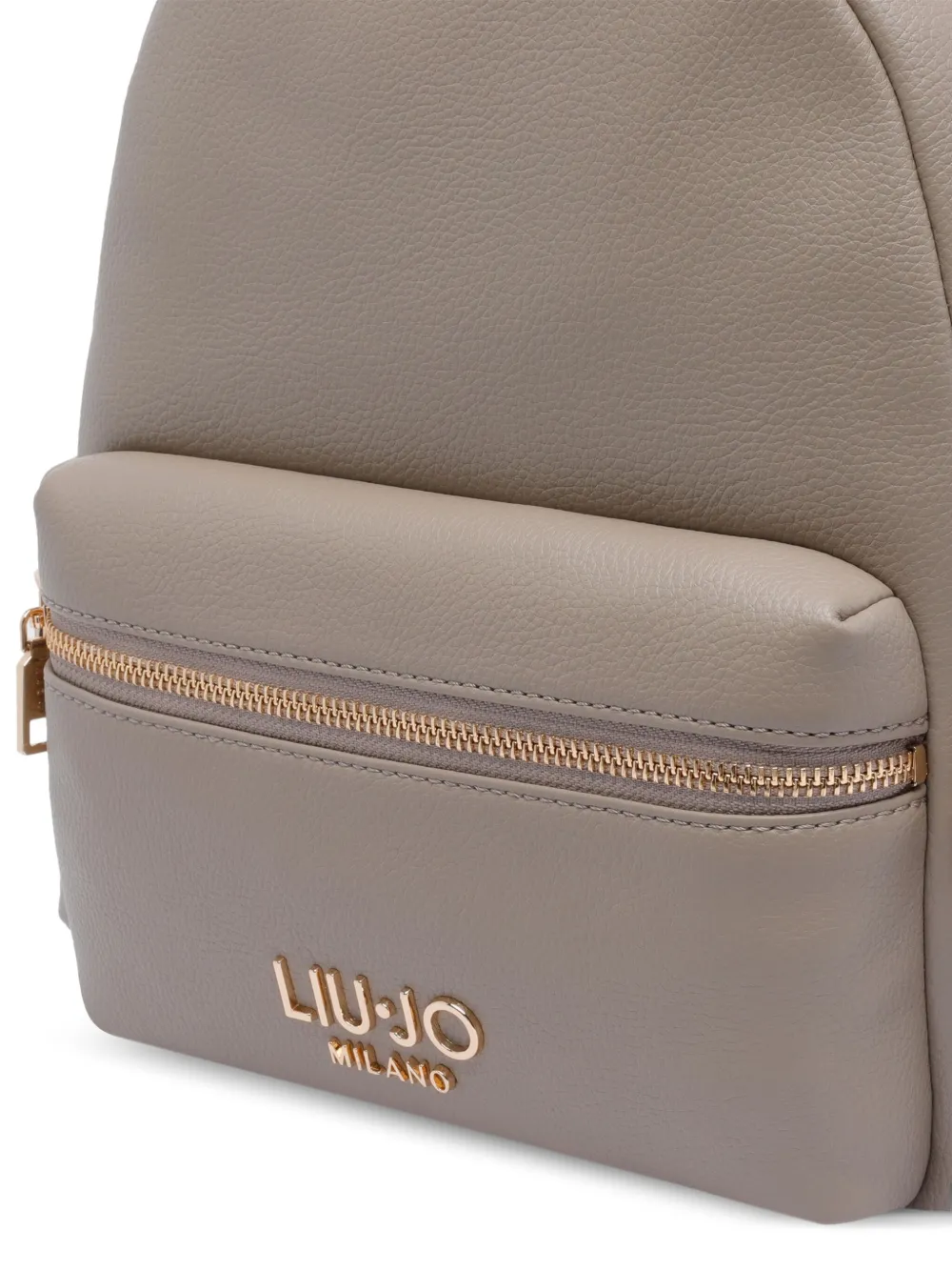 LIU JO Rugzak met ritssluiting en logo Beige