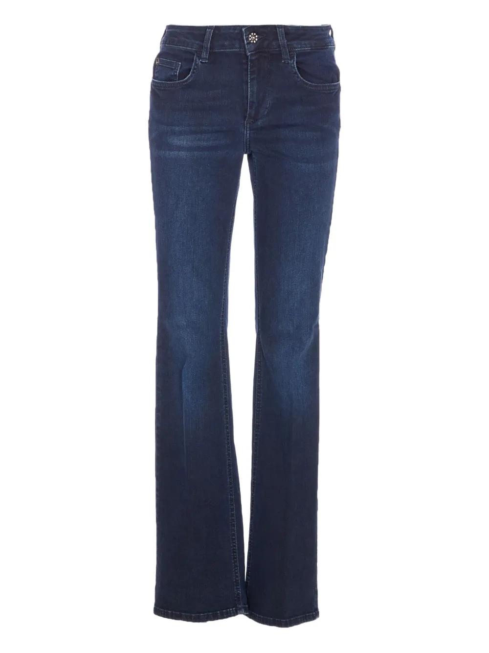 Liu •jo Five-pocket Trousers With Back Patch Pockets In Blue