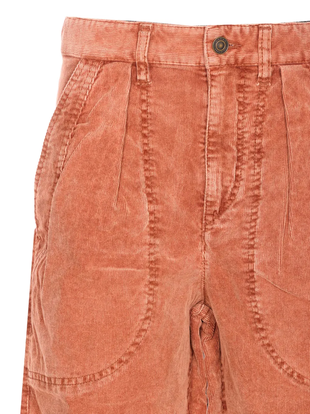 Isabel Marant Étoile Onyta Patch-pocket Corduroy Trousers In Orange