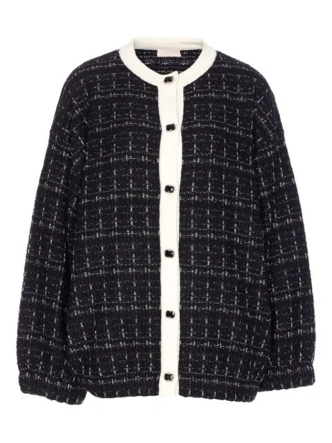 LIU JO jewel-button tweed jacket