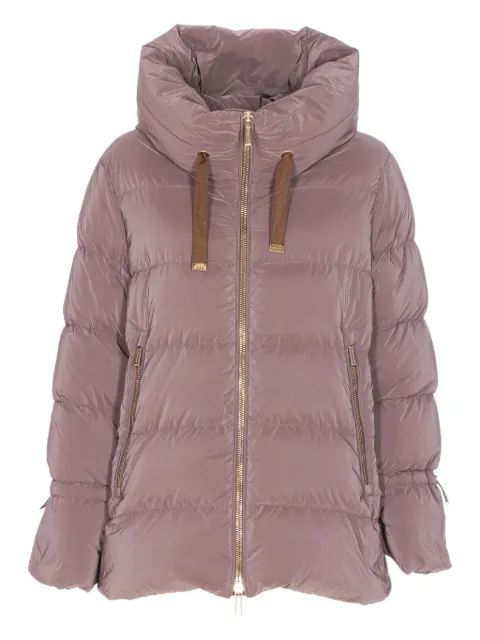 Moorer padded zip-front jacket
