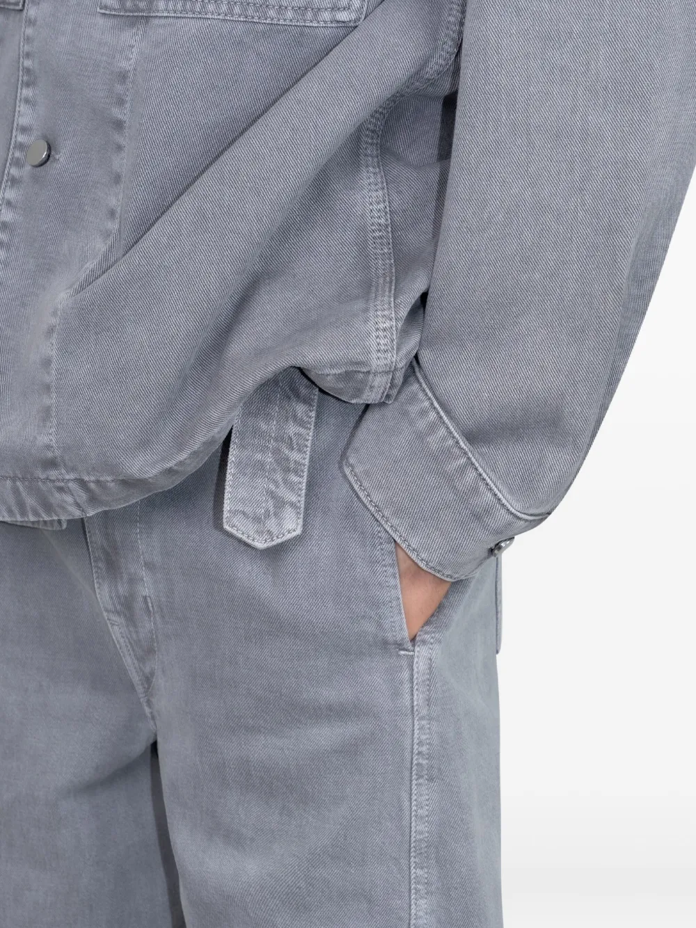 Lemaire Cotton Jeans In Gray