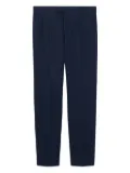 Gucci embossed-logo twill trousers - Blue