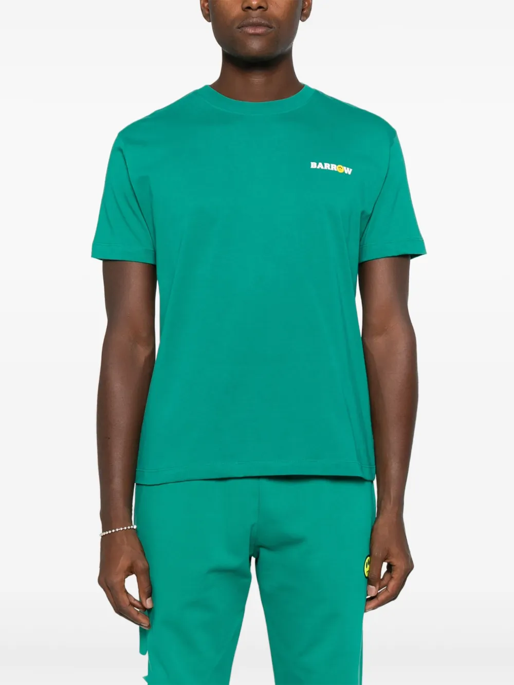 BARROW T-shirt met logoprint Groen