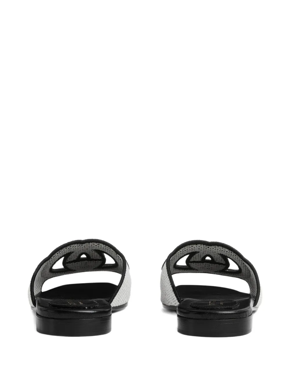 Gucci Slide Sandal With Interlocking G Detail In Black