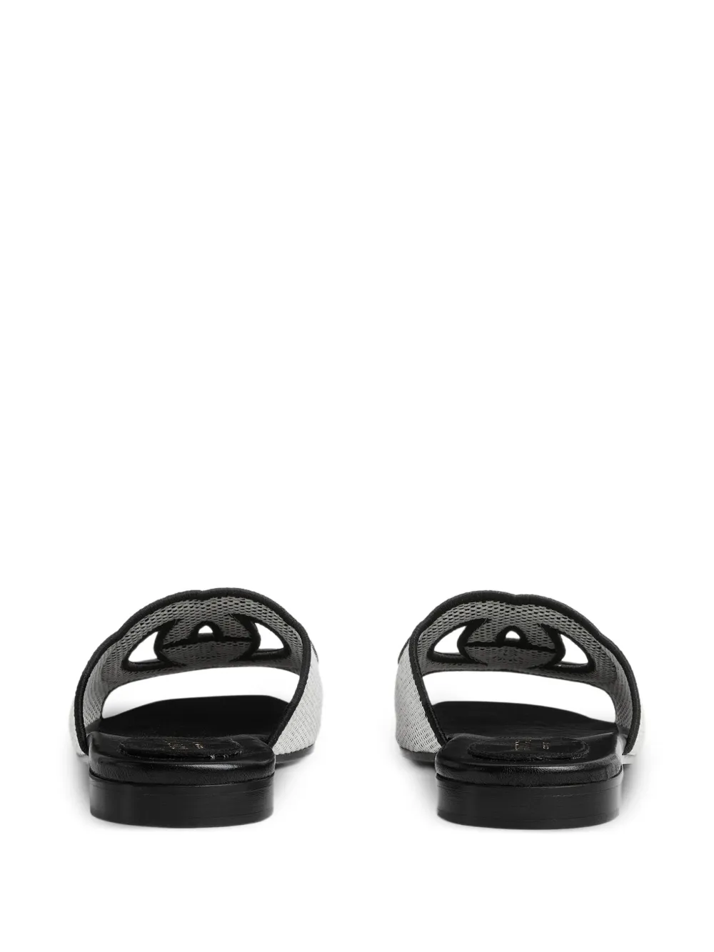 Gucci logo-plaque flat sandals Black