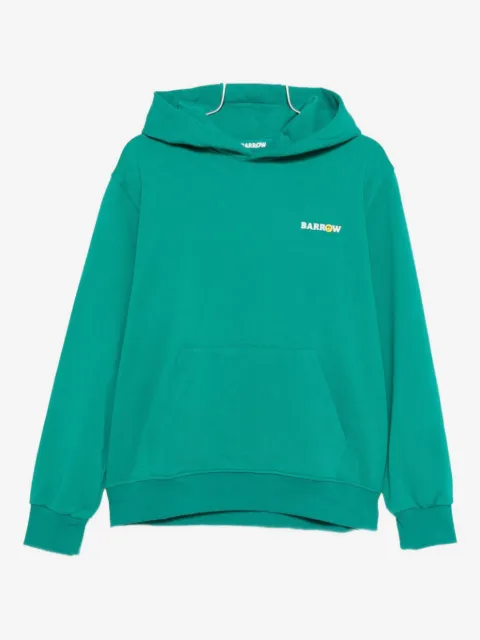 BARROW logo-print basketball-graphic hoodie