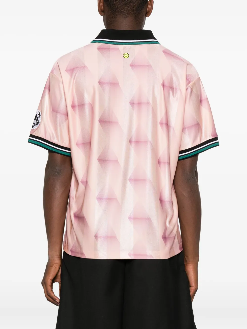 BARROW Poloshirt met print Roze