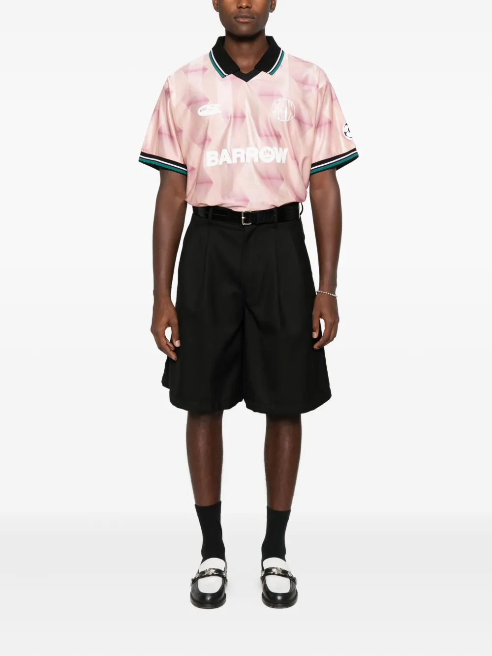 BARROW printed polo shirt - Roze