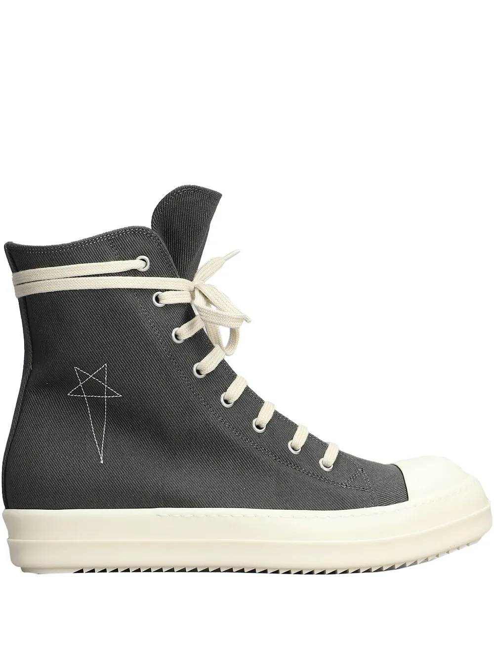 Rick Owens DRKSHDW lace-up toe-cap sneakers Black