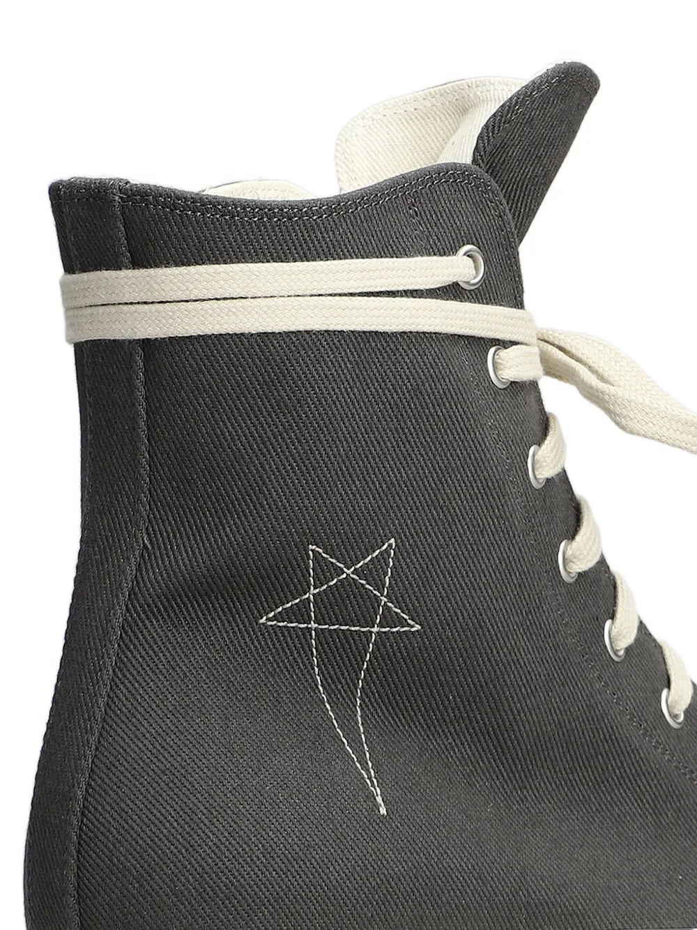 Rick Owens DRKSHDW lace-up toe-cap sneakers Black