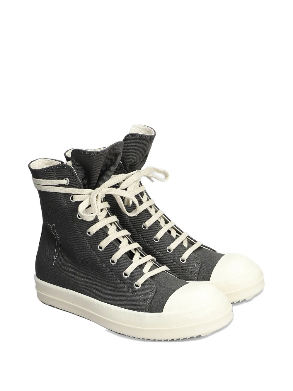 Rick Owens DRKSHDW lace-up toe-cap sneakers Black