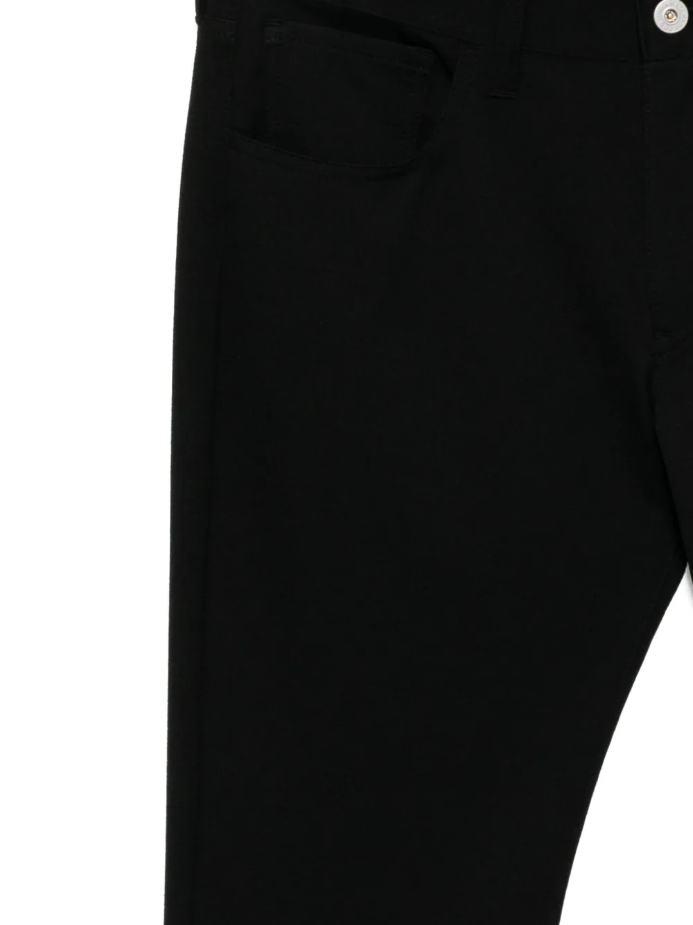 Junya Watanabe Low-rise Flared Trousers In Black