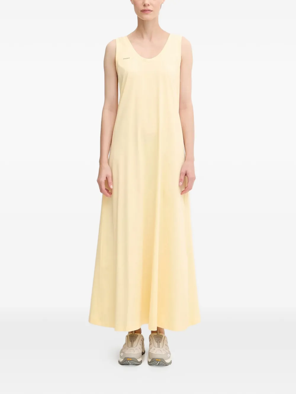 Pangaia U-neck sleeveless maxi dress - Giallo