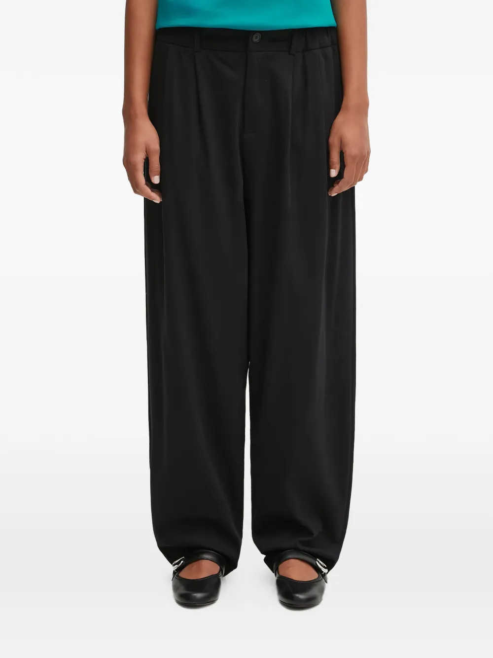 Pangaia pleated trousers - Nero