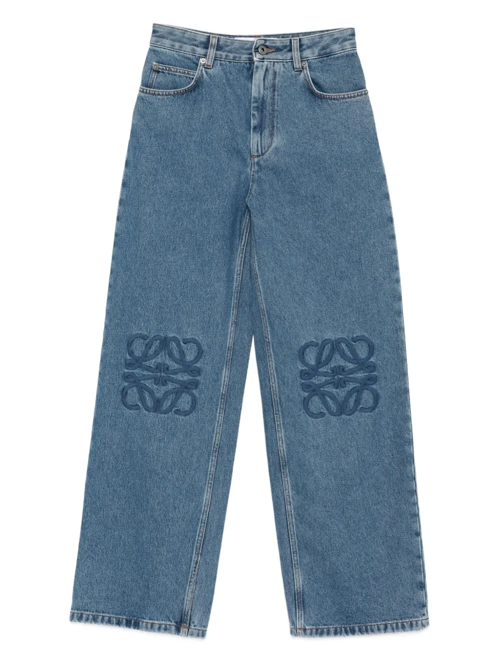 LOEWE Jeans con logo ricamato - Blu