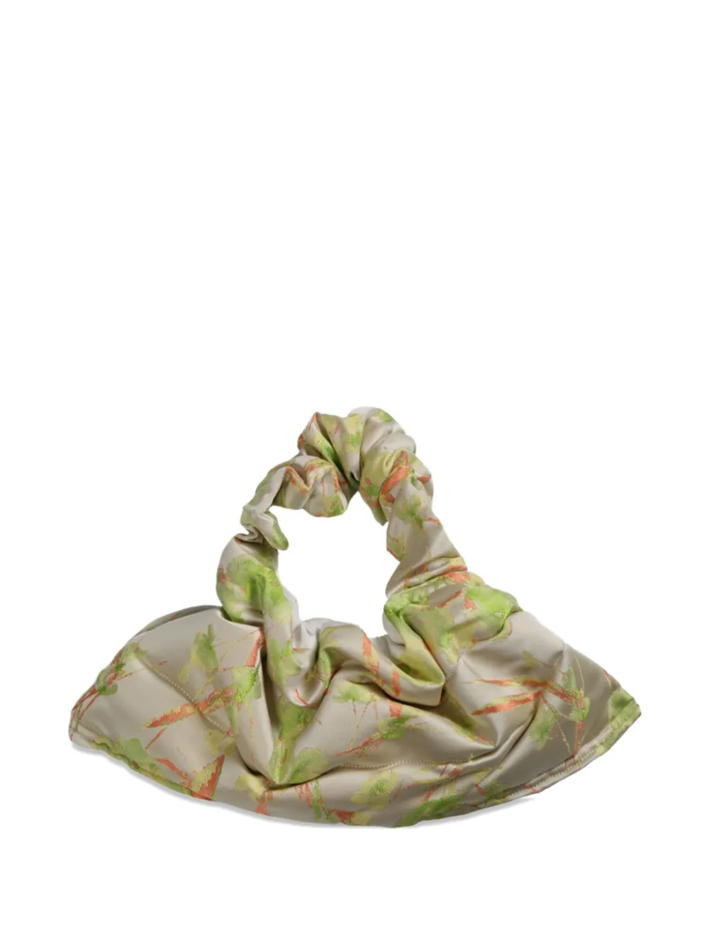 Elise Brocade Slouchy Tote Bag In Brown