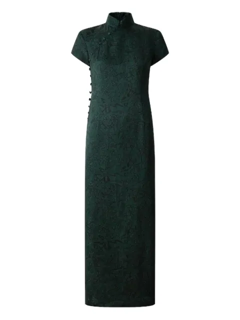Shanghai Tang jacquard-pattern maxi dress