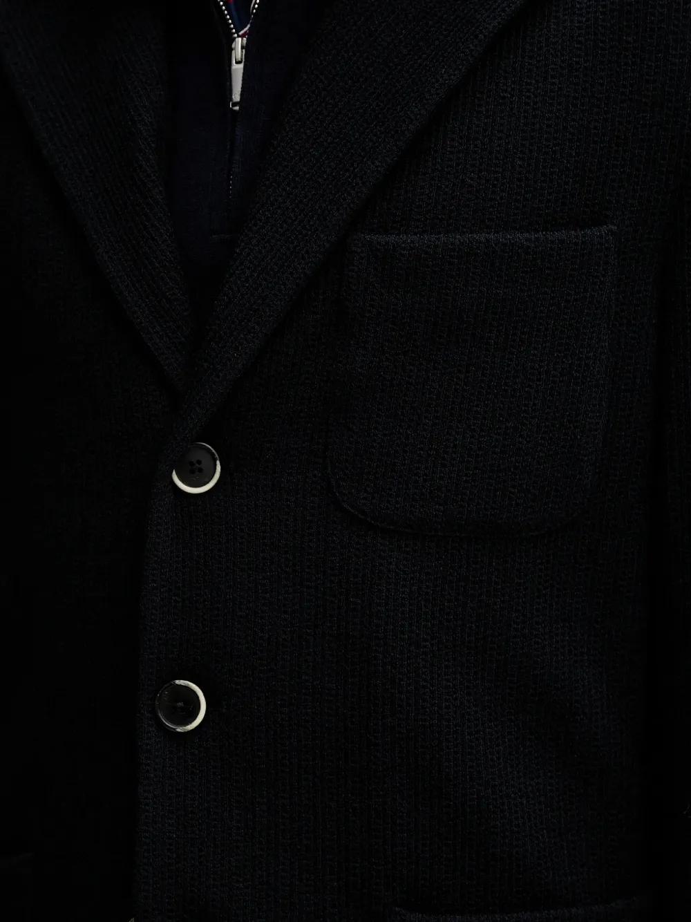 Barena Blazer met enkele rij knopen Zwart