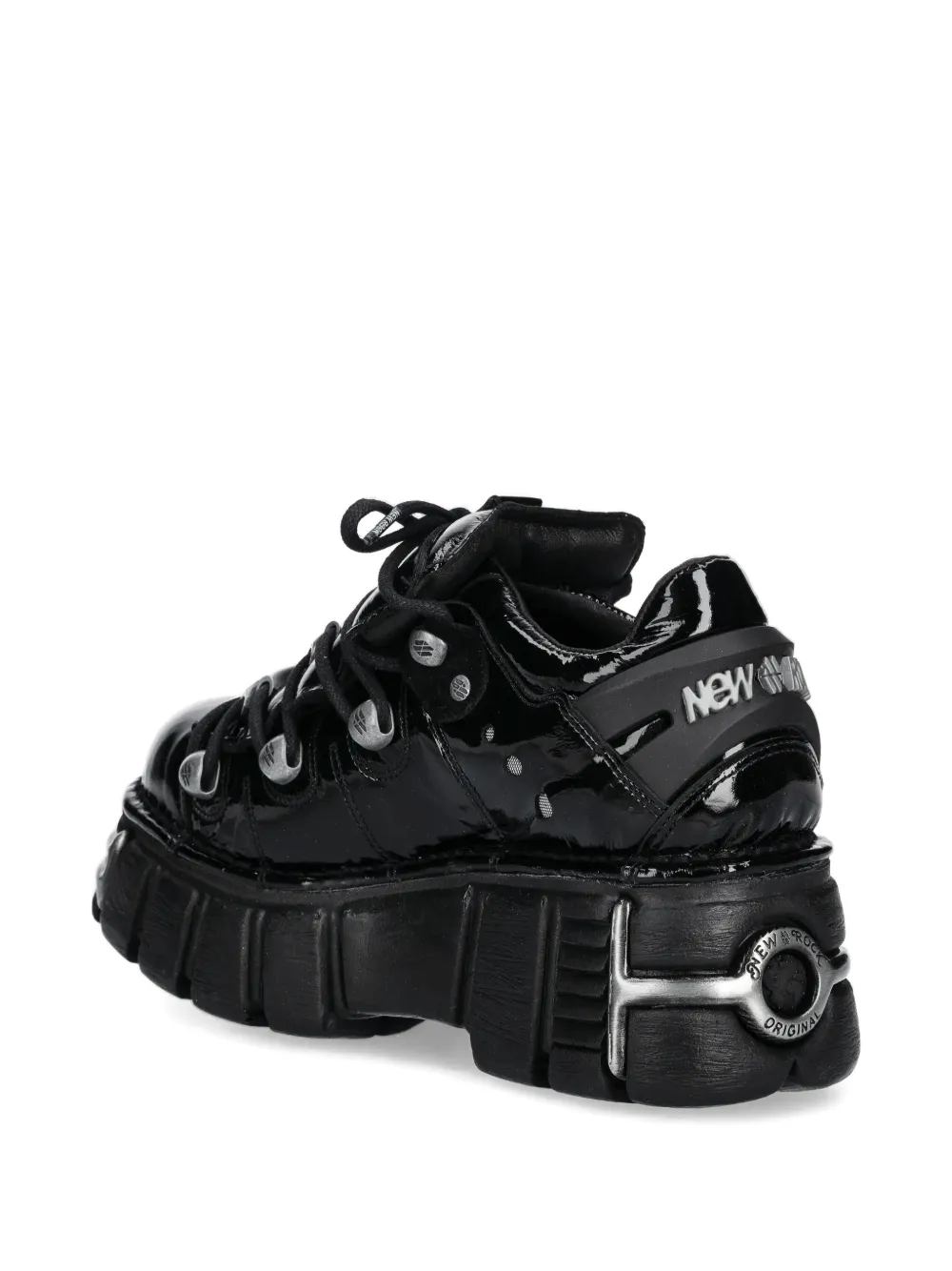 NEW ROCK 60mm sneakers met plateauzool Zwart