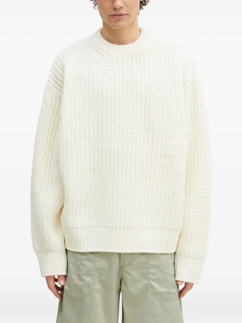 MKI Miyuki Zoku ribbed crew neck sweater - Tons neutres MKI Miyuki Zoku ribbed crew neck sweater - Tons neutres