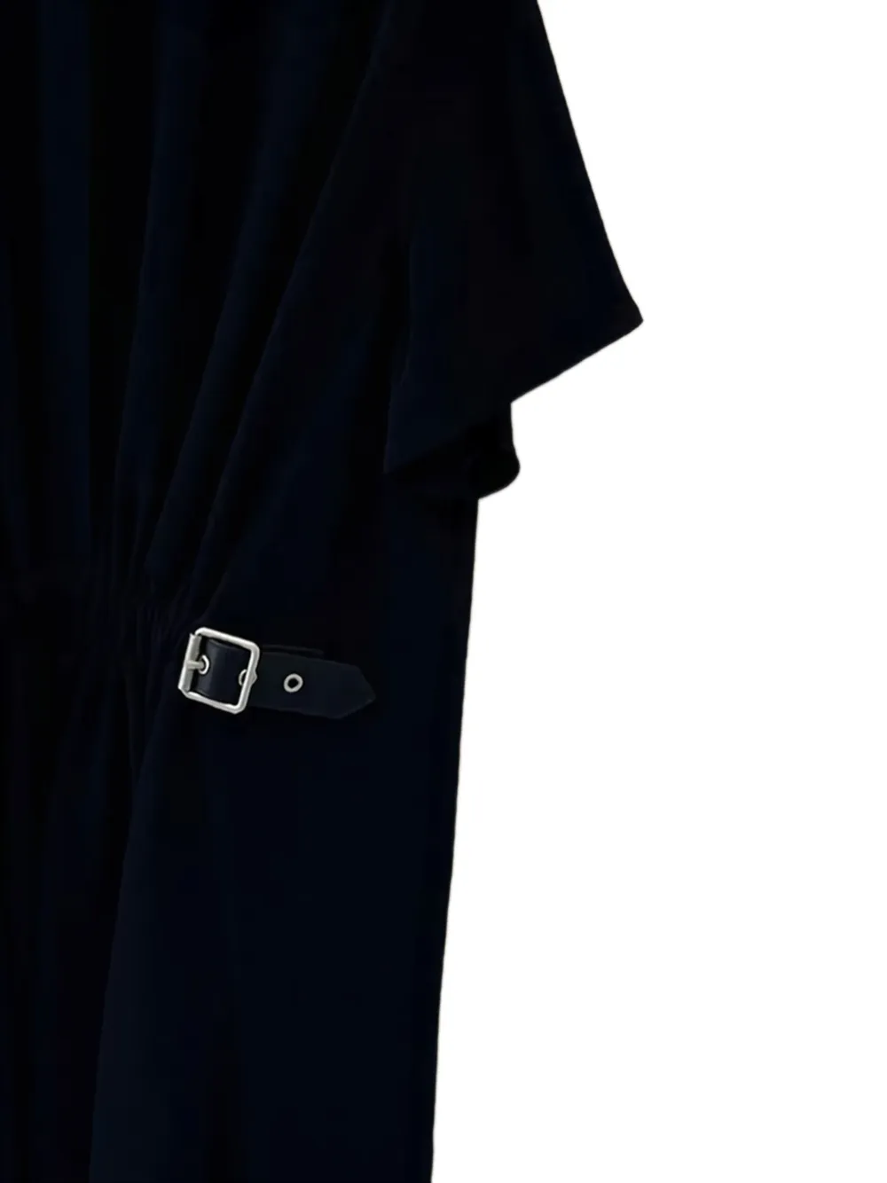 LOEWE belted buckle midi dress - Zwart