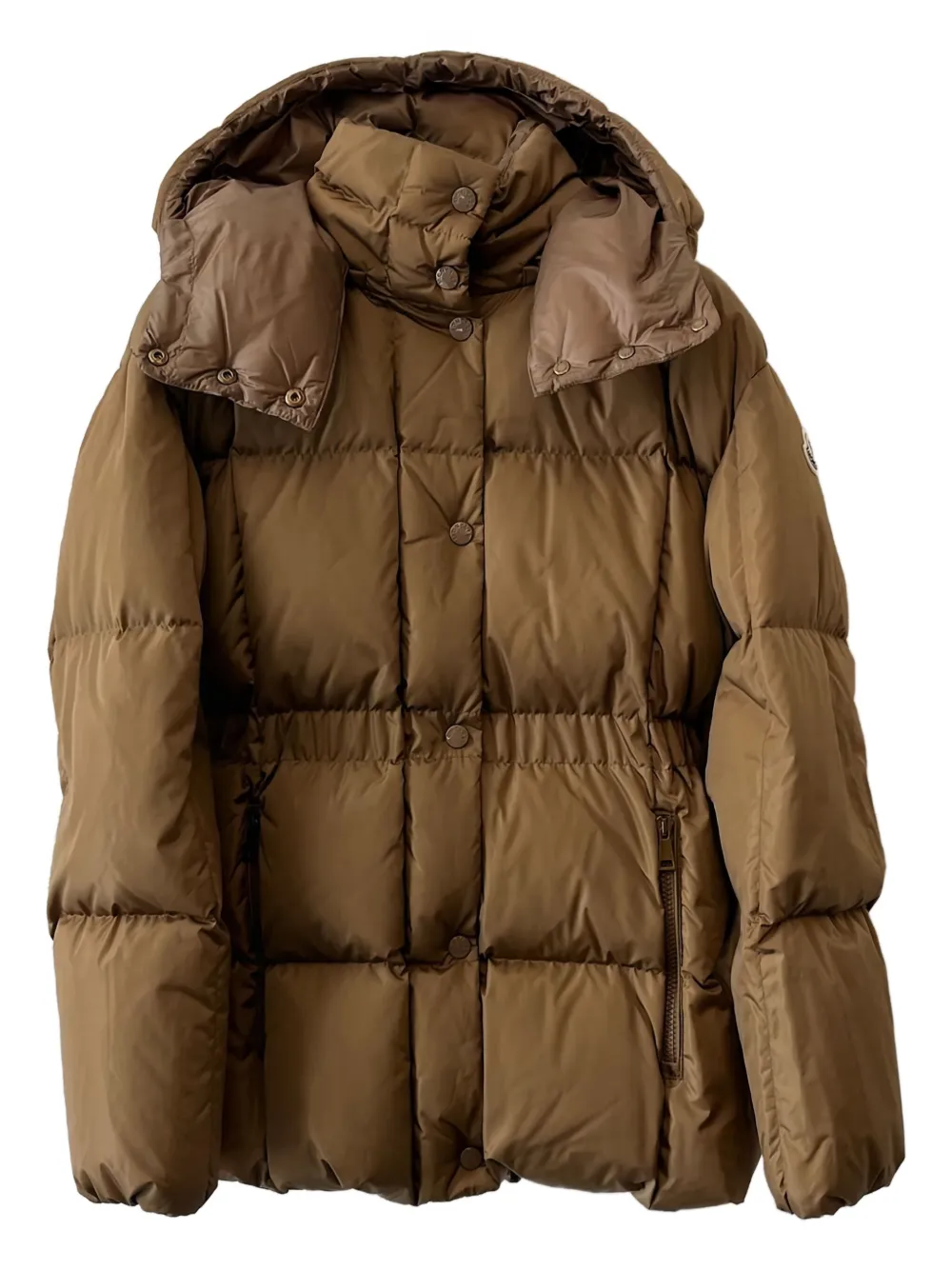 Moncler hooded quilted jacket | Brown | Image 1