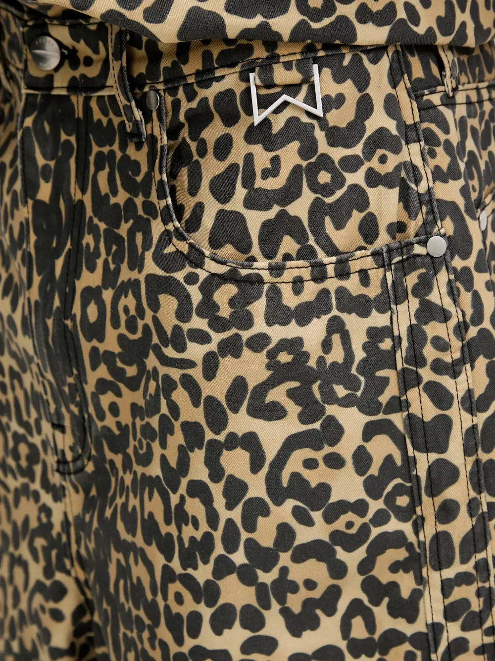 RHUDE Shorts met luipaardprint Bruin