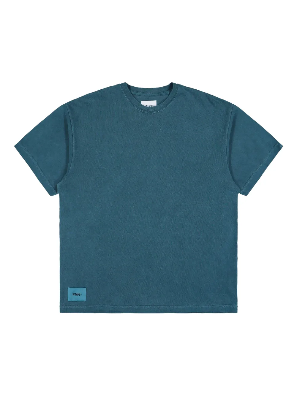 WTAPS Sign 02 cotton T-shirt | Blue | Image 1