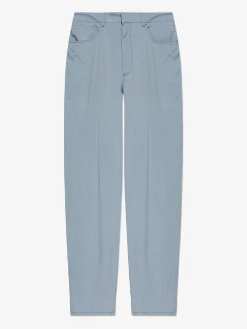 Giorgio Armani pantalones de seda con efecto de mezclilla